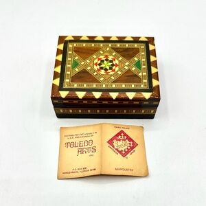 Spanish Marquetry Trinket Box. Hand made in Granada, Spain
